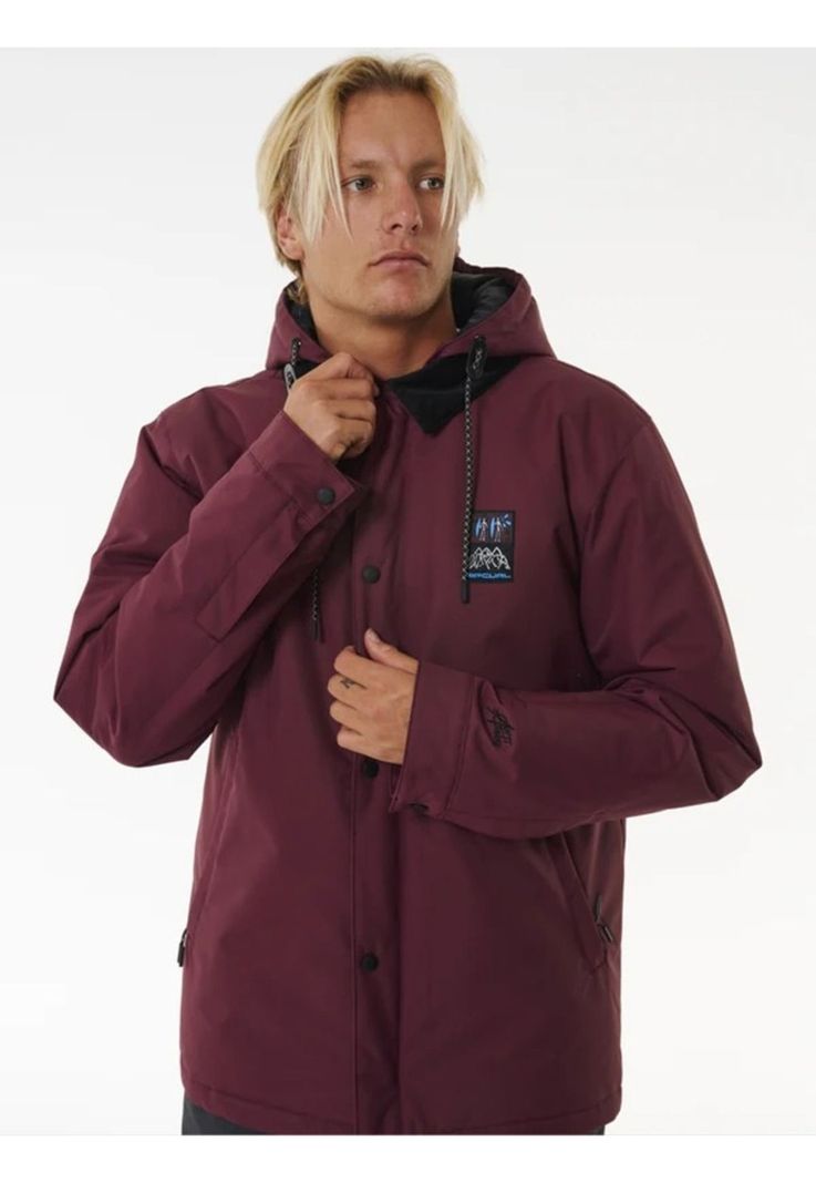 Parka Coaches 10K/10K Jacket Burdeo Hombre Rip Curl-2