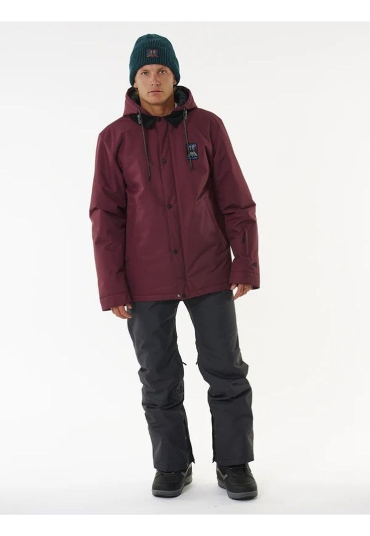 Parka Coaches 10K/10K Jacket Burdeo Hombre Rip Curl-3
