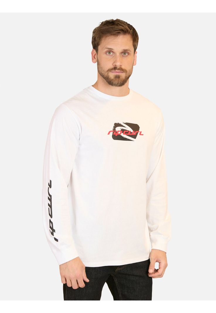 Polera ML Old wave Blanco Hombre Rip Curl-0