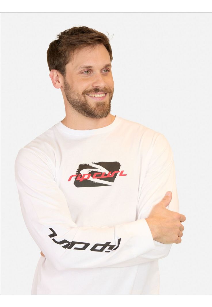 Polera ML Old wave Blanco Hombre Rip Curl-2