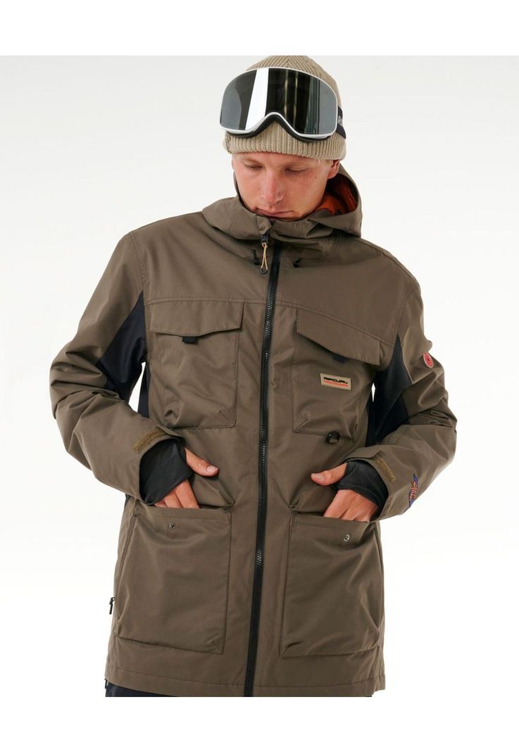 Parka Snow Flowxpert Café Hombre Rip Curl-0