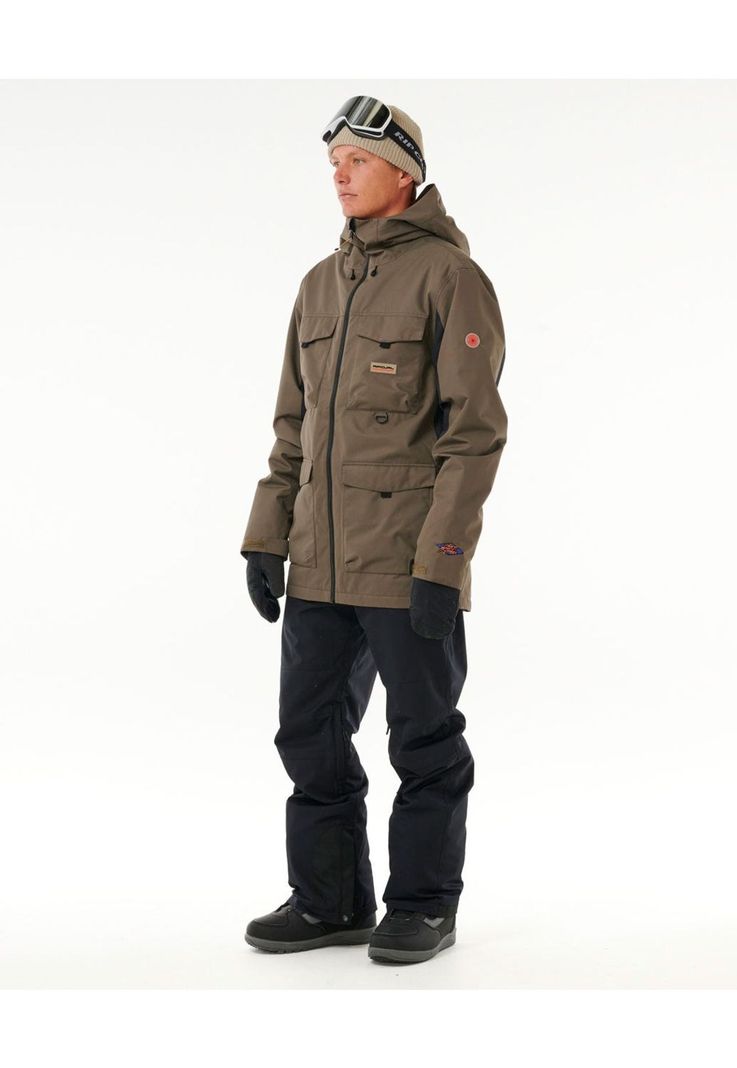 Parka Snow Flowxpert Café Hombre Rip Curl-1