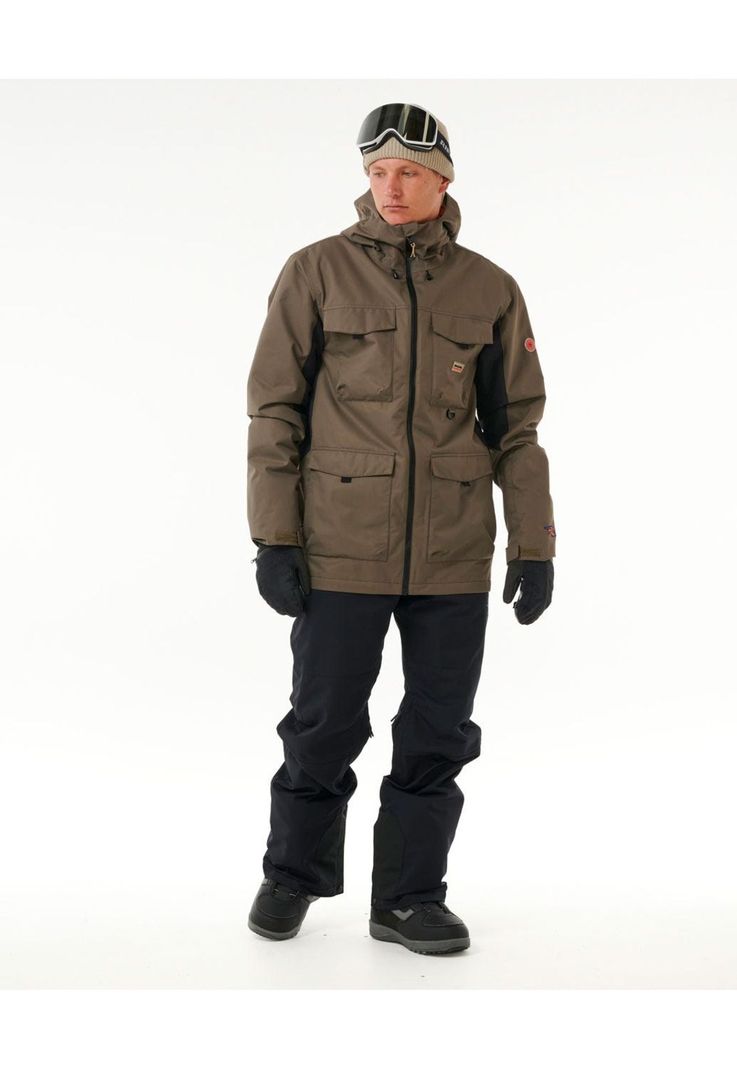 Parka Snow Flowxpert Café Hombre Rip Curl-3