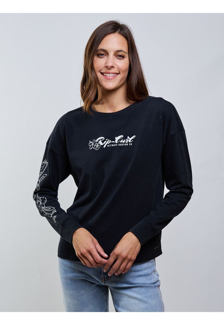 Polera ML Flow Negro Mujer Rip Curl