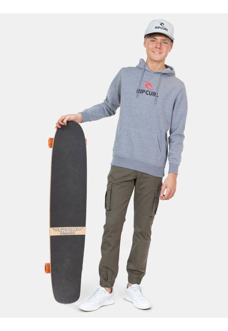 Poleron Canguro Epic Gris Infantil Rip Curl-3