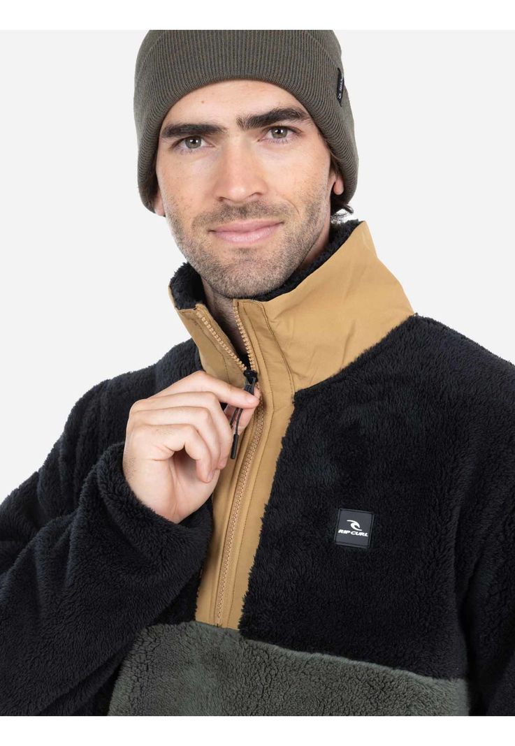 Poleron Chiporro Nébula Verde Hombre Rip Curl-0