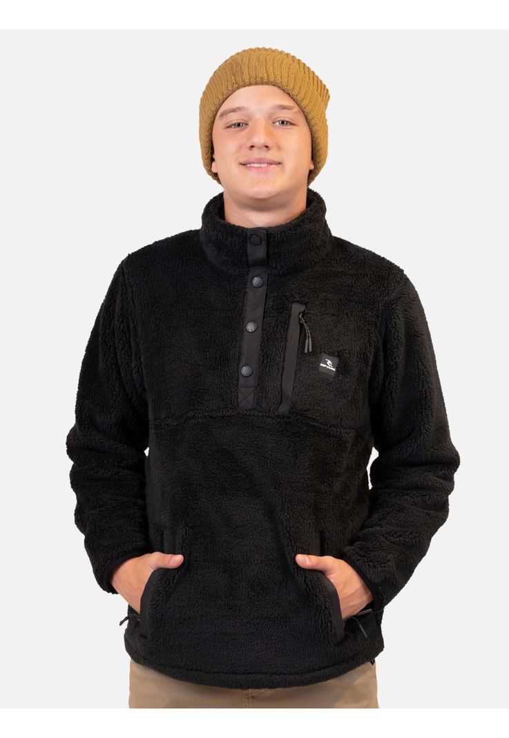 Poleron Chiporro Flowza Negro Infantil Rip Curl-0
