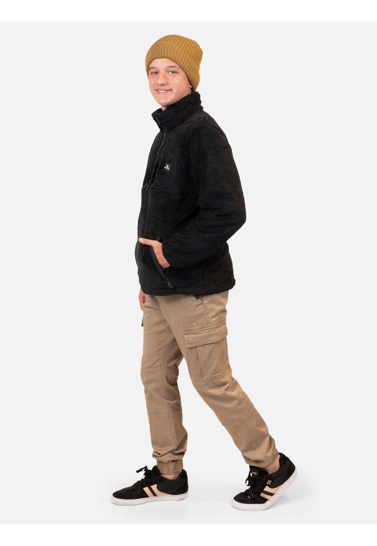 Poleron Chiporro Flowza Negro Infantil Rip Curl-4