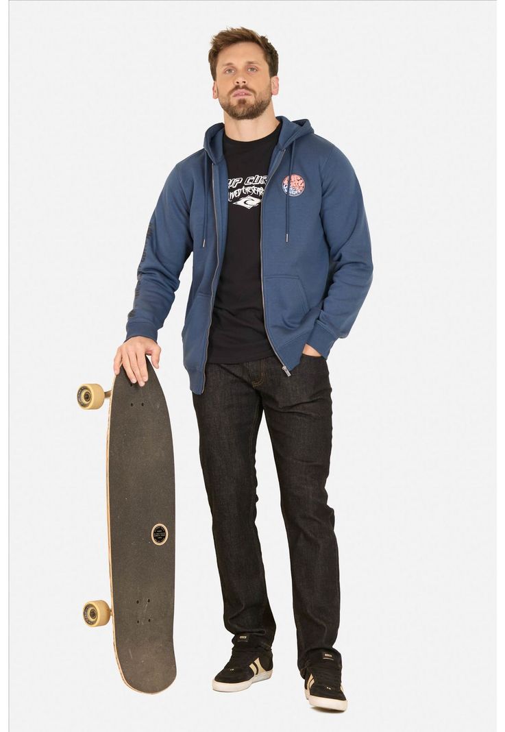 Poleron FZ Nitrorip Azul Hombre Rip Curl-3