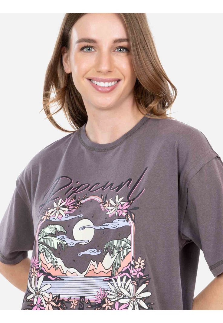 Polera MC Tíay Café Mujer Rip Curl-2