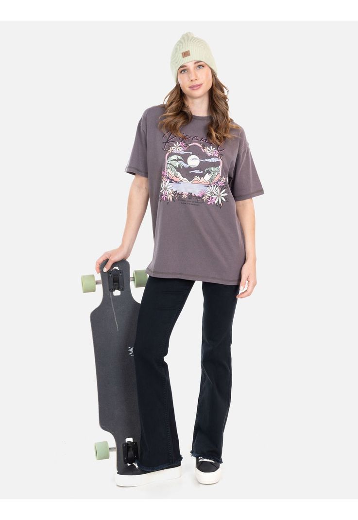 Polera MC Tíay Café Mujer Rip Curl-3