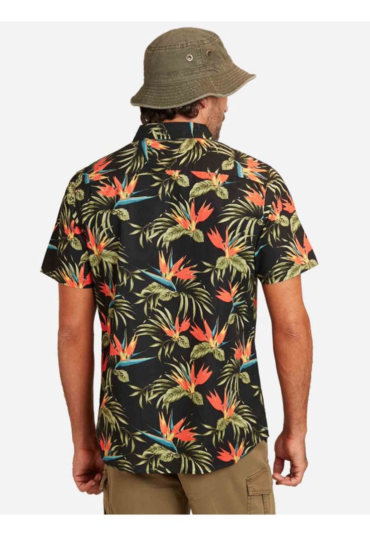 Camisa M/C Birt Floral Multicolor Hombre Ripcurl-1