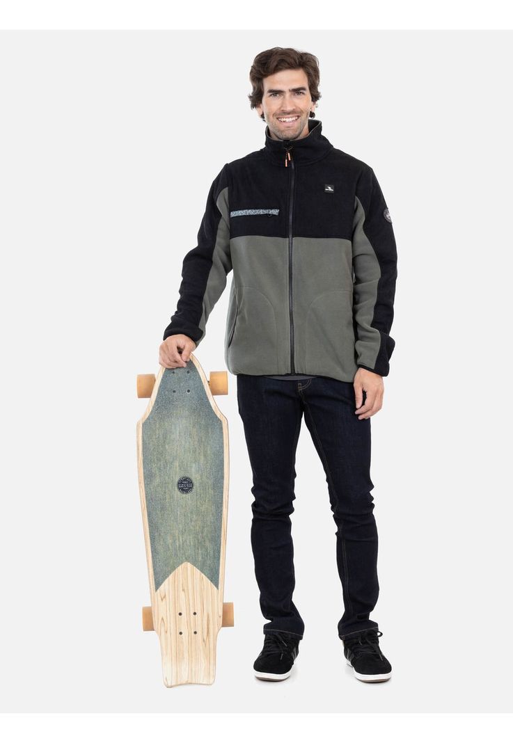 Poleron Micropolar Ola Rc Verde Hombre Rip Curl-3