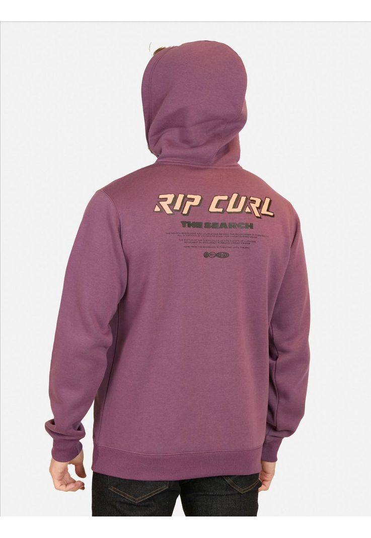 Poleron Canguro Quest Stacked Hoodie Burdeo Hombre Rip Curl-0