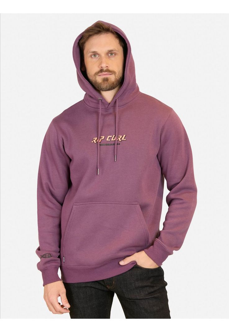 Poleron Canguro Quest Stacked Hoodie Burdeo Hombre Rip Curl-3