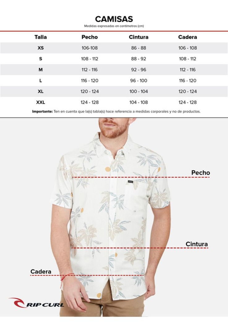 Camisa 6C446 Hombre Multicolor Rip Curl-2