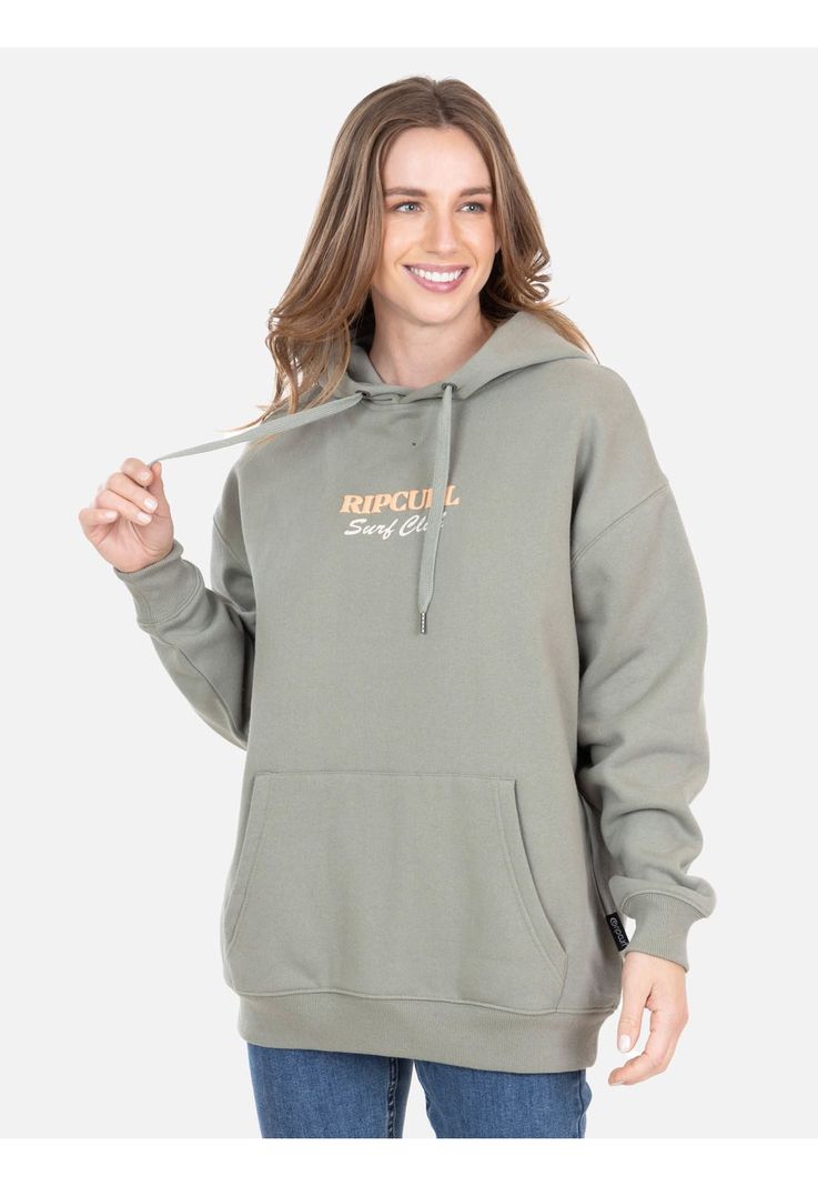 Poleron Canguro Sunset Club Verde Mujer Rip Curl-0
