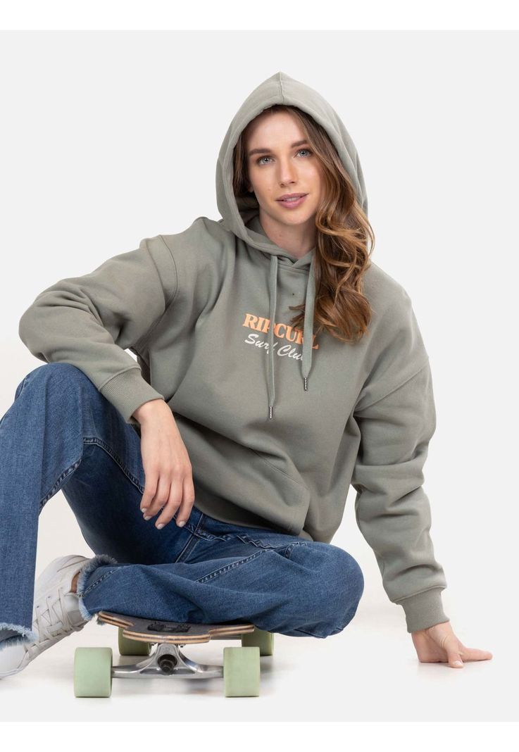 Poleron Canguro Sunset Club Verde Mujer Rip Curl-3