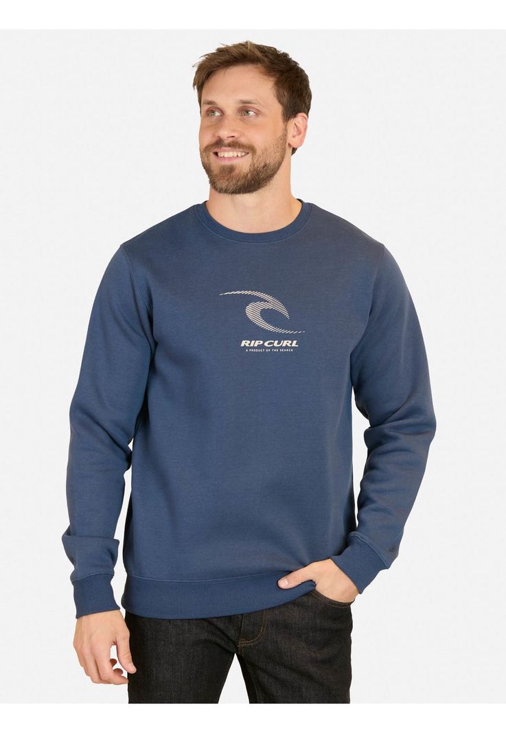 Poleron CR Search Art Crew Azul Hombre Rip Curl-0