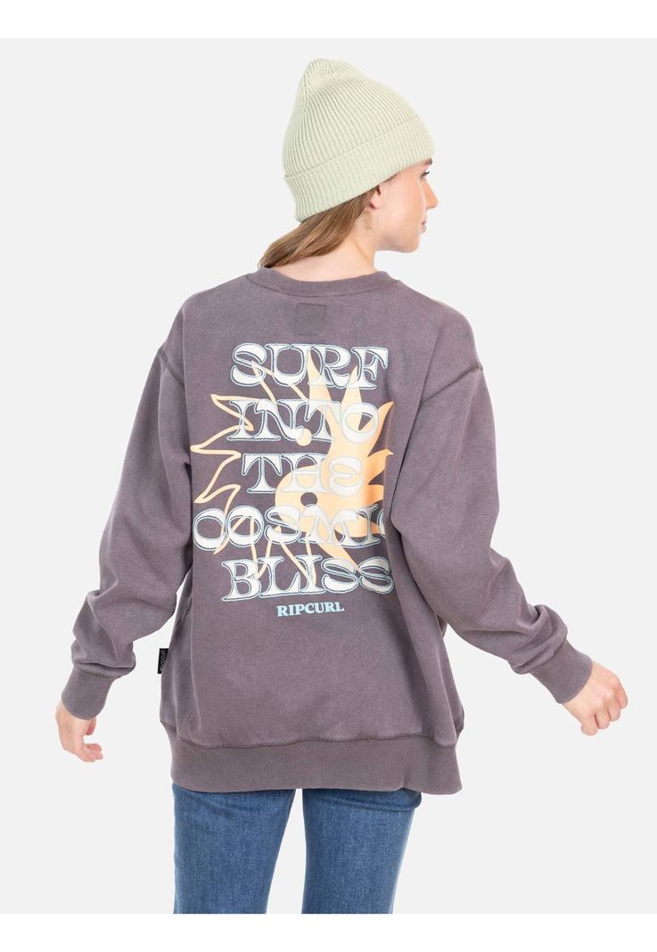 Poleron CR In To The Cosmic Bliss Crew Café Mujer Rip Curl-1