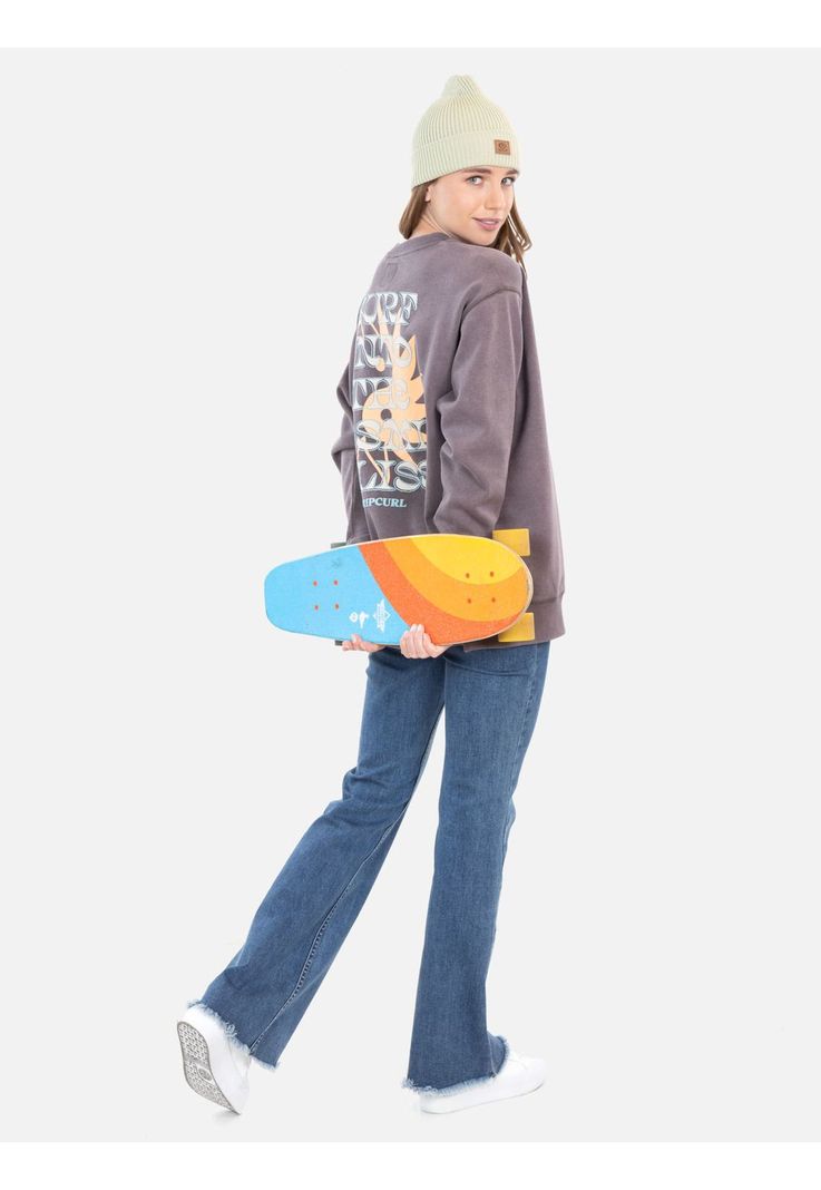 Poleron CR In To The Cosmic Bliss Crew Café Mujer Rip Curl-3