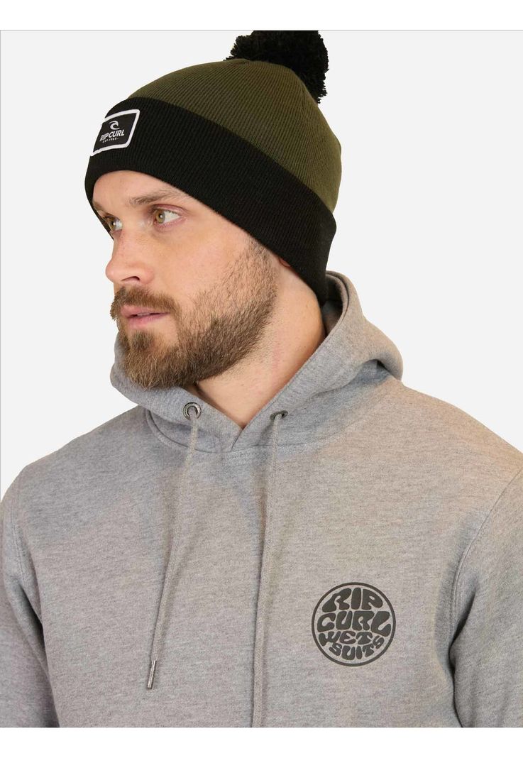 Poleron Canguro Wetsuits Logo Gris Hombre Rip Curl-1