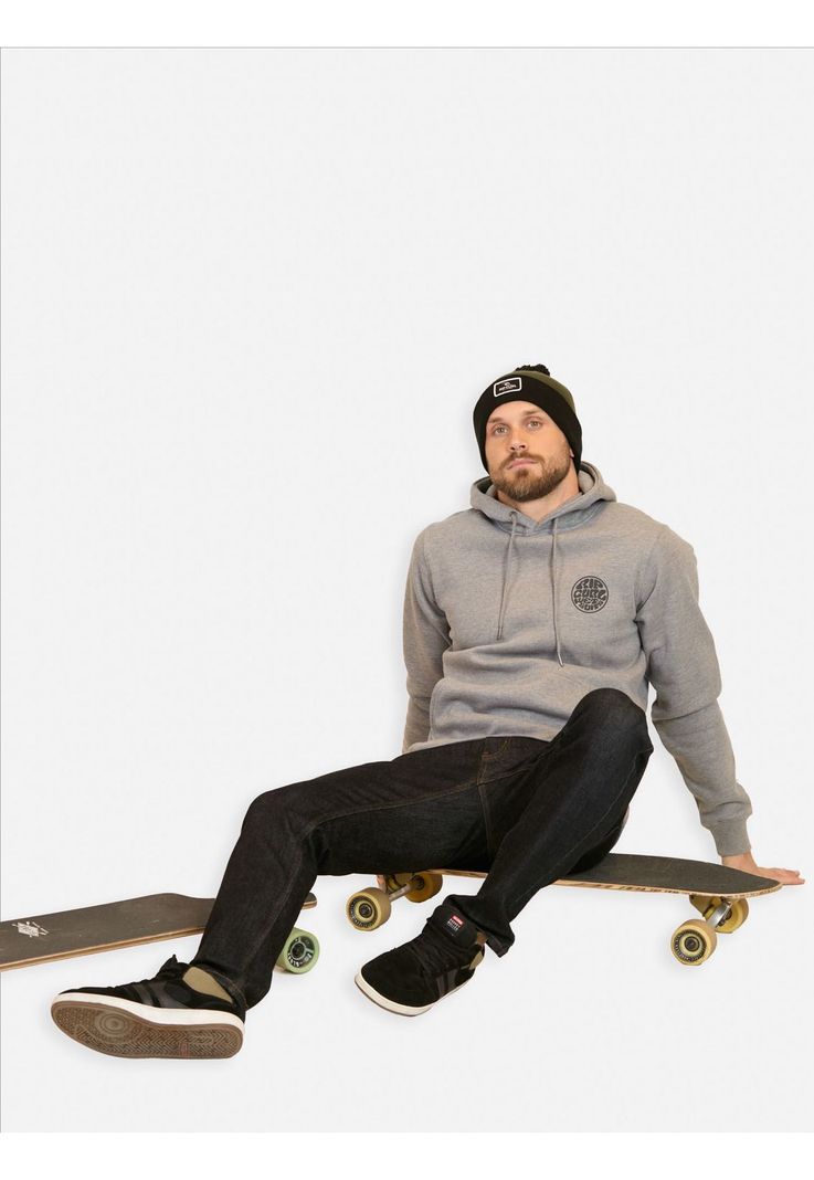 Poleron Canguro Wetsuits Logo Gris Hombre Rip Curl-2
