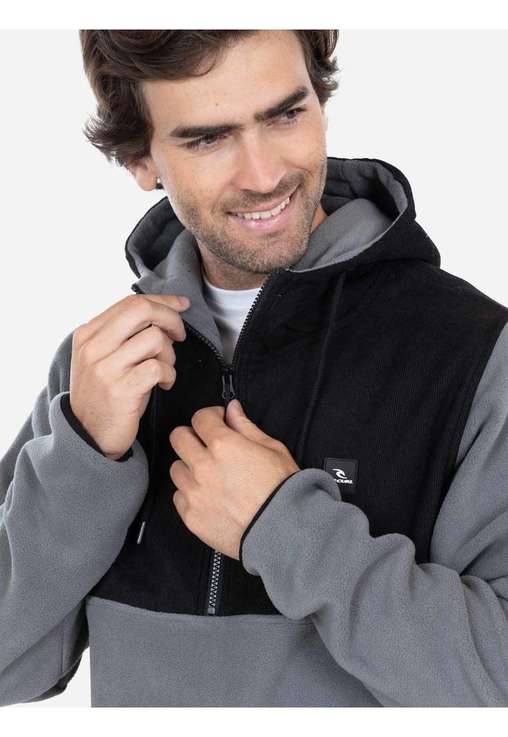 Poleron Micropolar Surfer Gris Hombre Rip Curl-1