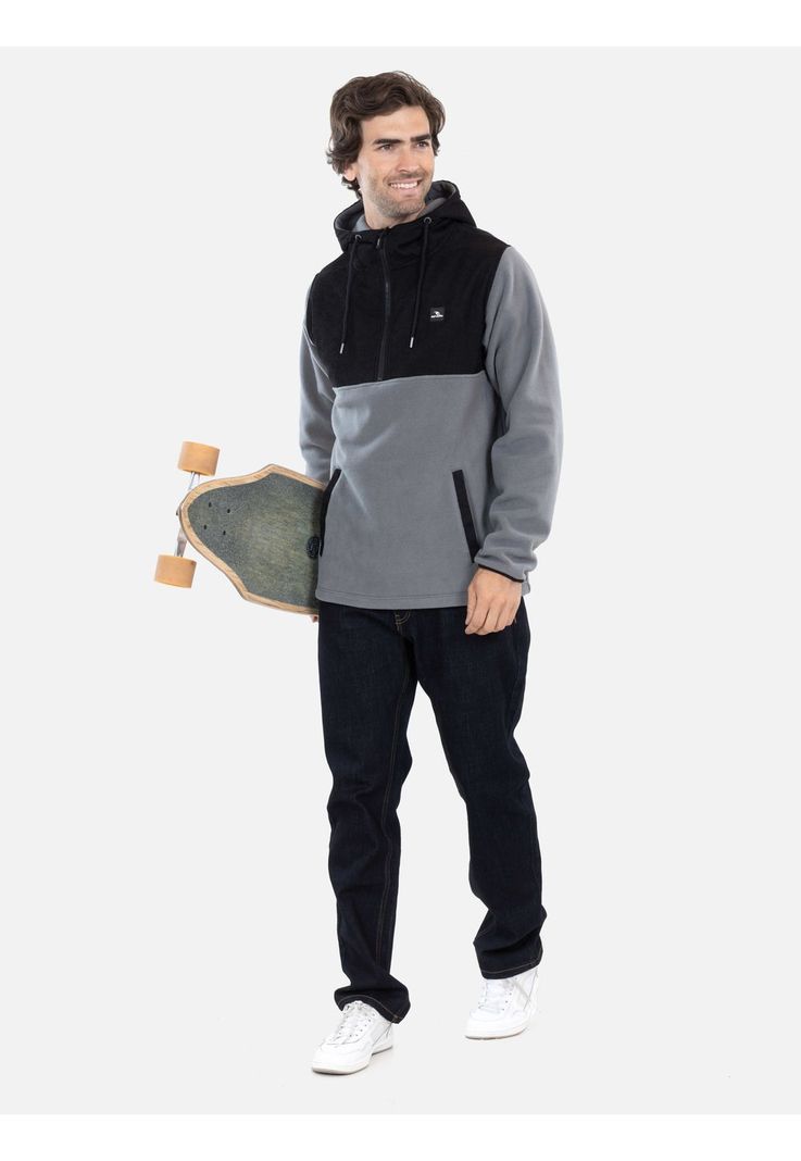 Poleron Micropolar Surfer Gris Hombre Rip Curl-2