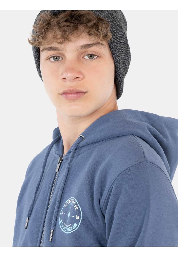 Poleron Rc Surf Co. Full Zip Marino Infantil Rip Curl-1