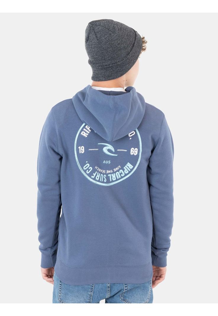 Poleron Rc Surf Co. Full Zip Marino Infantil Rip Curl-2