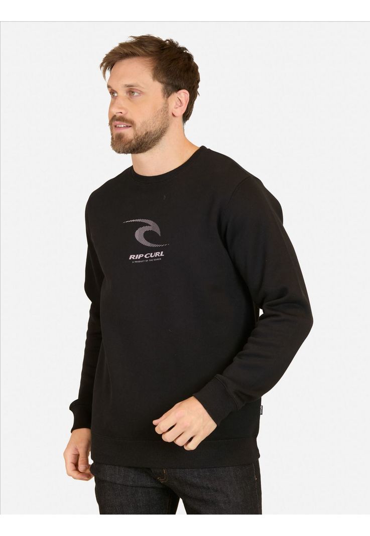 Poleron CR Search Art Crew Negro Hombre Rip Curl-0