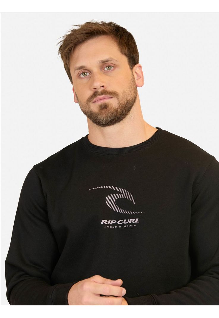 Poleron CR Search Art Crew Negro Hombre Rip Curl-2