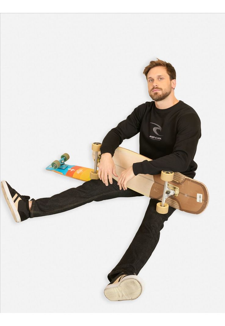 Poleron CR Search Art Crew Negro Hombre Rip Curl-3