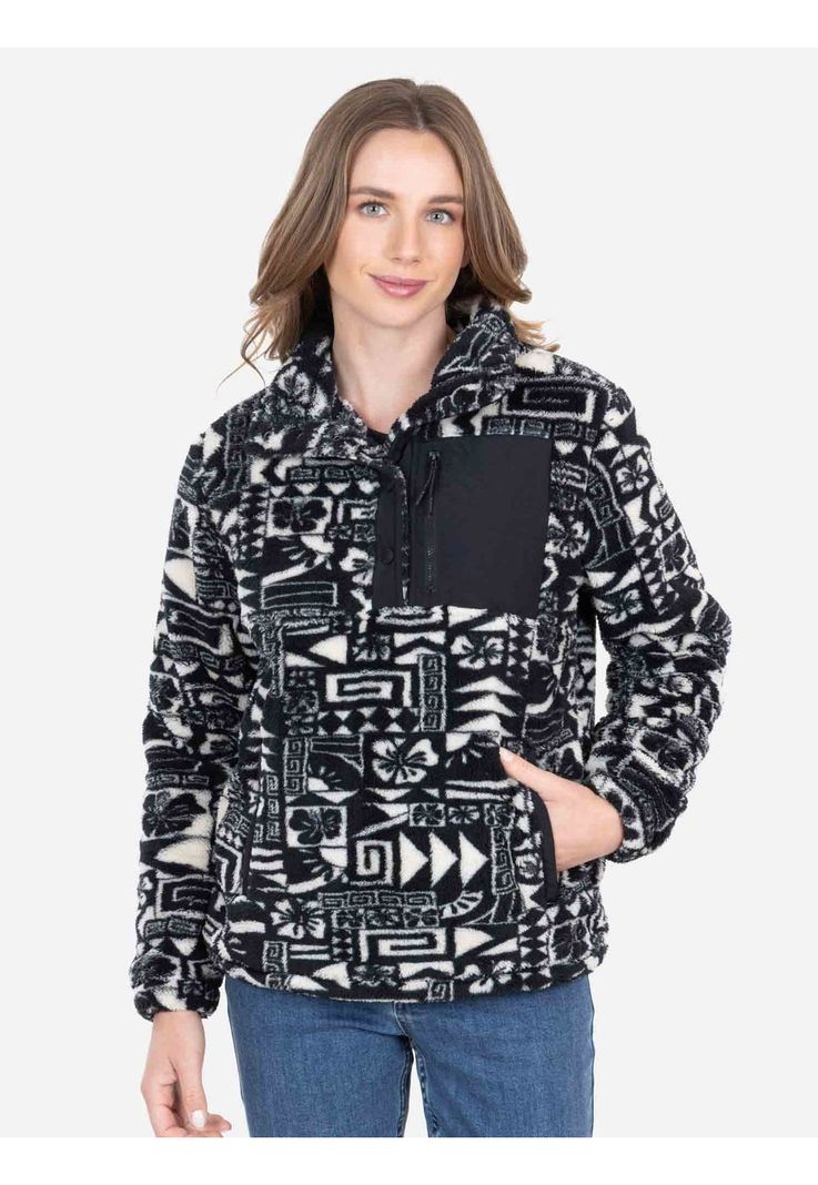 Poleron Chiporro Icefur Multicolor Mujer Rip Curl-0