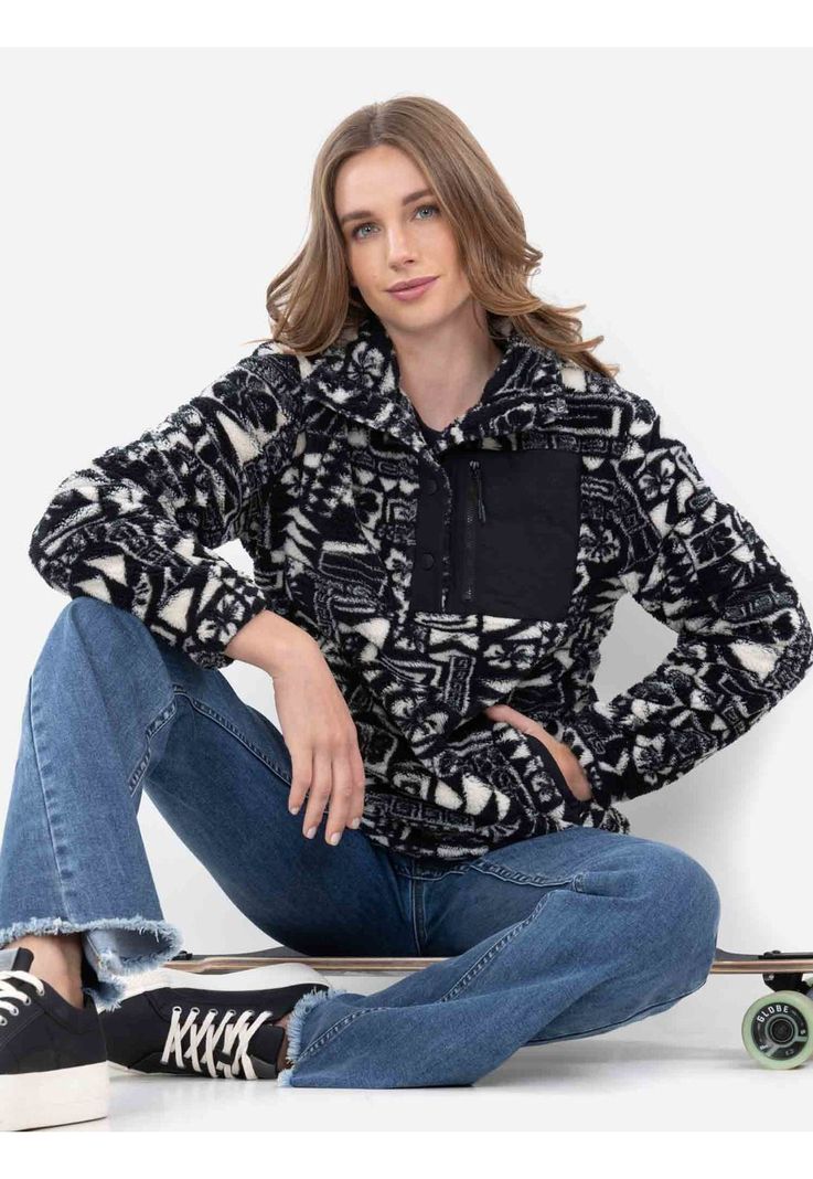Poleron Chiporro Icefur Multicolor Mujer Rip Curl-3