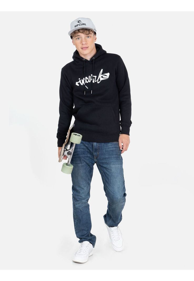 Poleron Canguro Ripaya Negro Infantil Rip Curl-3
