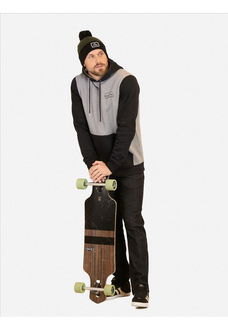 Poleron Canguro Surfly Gris Hombre Rip Curl-3