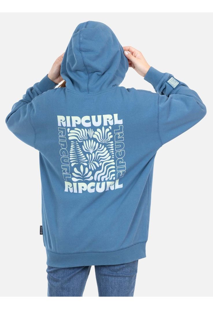 Poleron FZ Floral Full Zip Denim Mujer Rip Curl-1