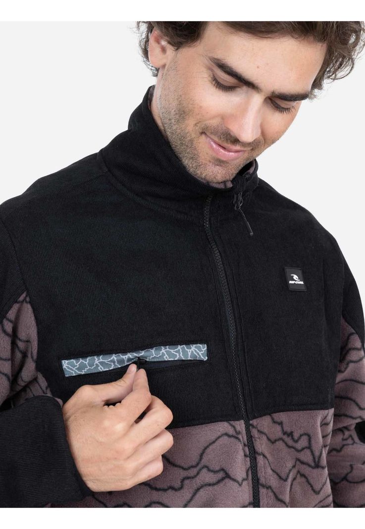 Poleron Micropolar Rouge Multicolor Hombre Rip Curl-2