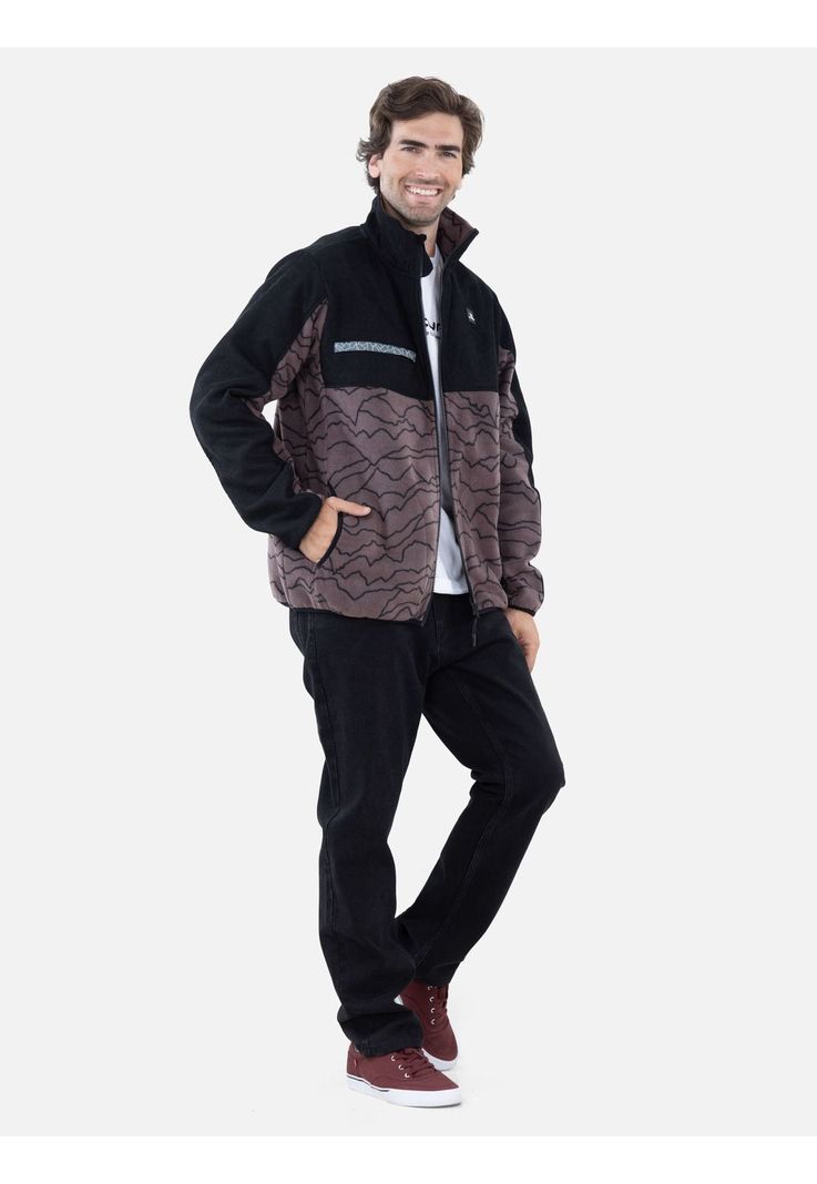 Poleron Micropolar Rouge Multicolor Hombre Rip Curl-3