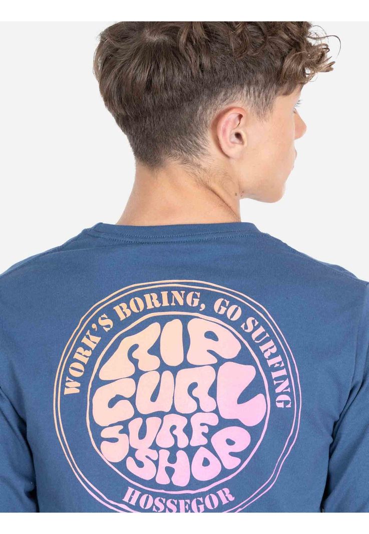 Polera ML Javy Azul Infantil Rip Curl-2