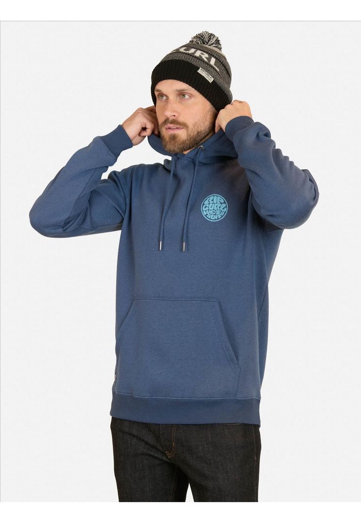Poleron Canguro Wetsuits Logo Azul Hombre Rip Curl-0