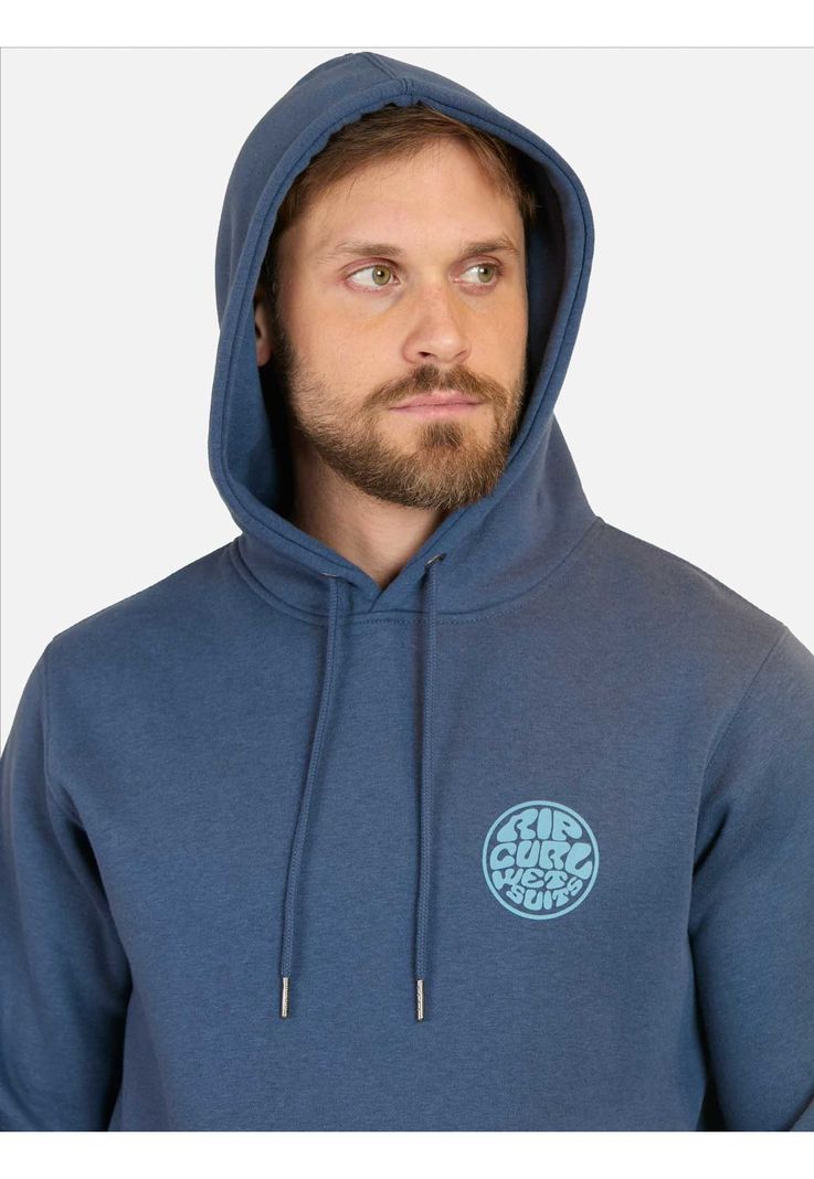 Poleron Canguro Wetsuits Logo Azul Hombre Rip Curl-2