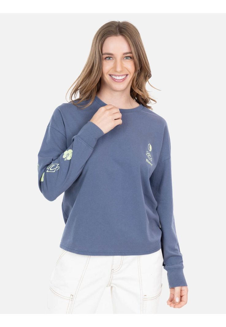 Polera ML Rena Celeste Mujer Rip Curl-0