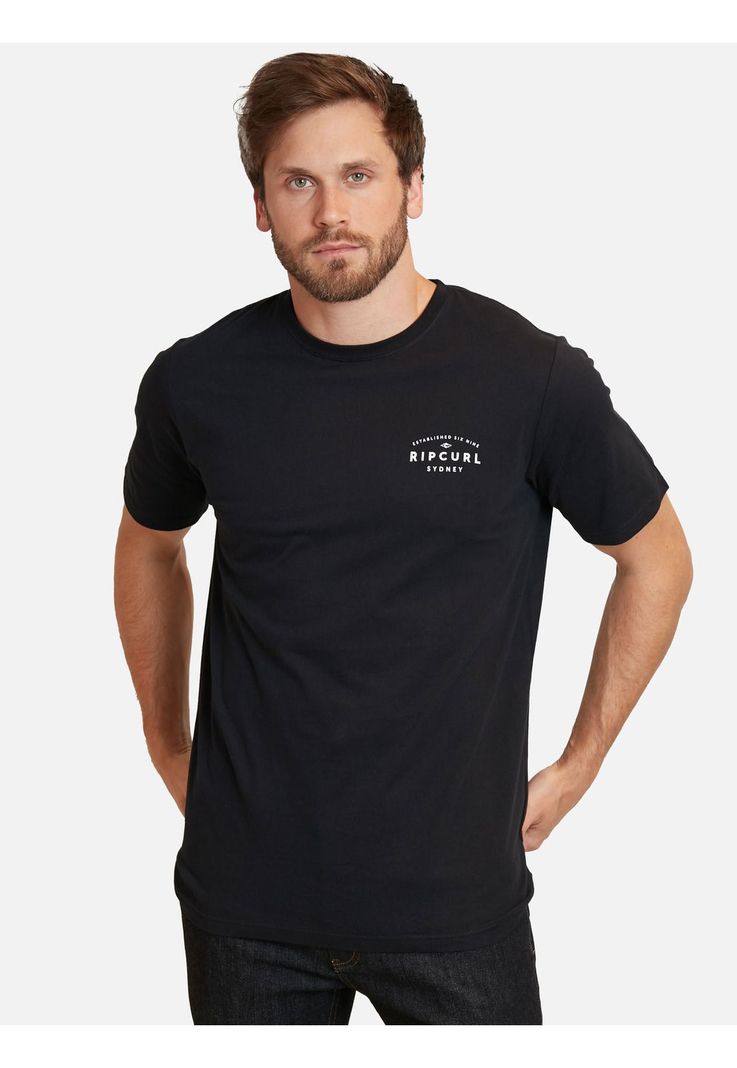 Polera Journeys Dest Tee Sydney Negro Hombre Rip Curl-0