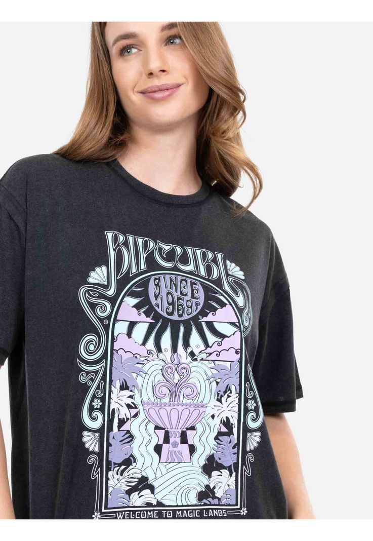 Polera MC Jaley Negro Mujer Rip Curl-2