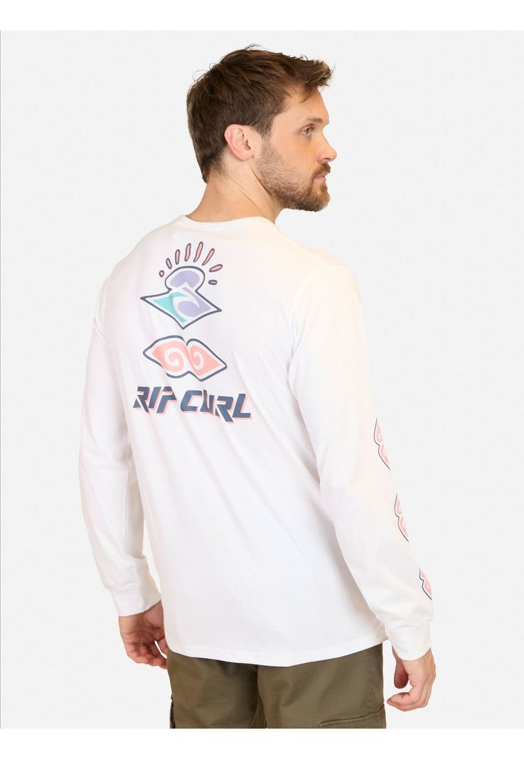 Polera ML LunarX Blanco Hombre Rip Curl-1