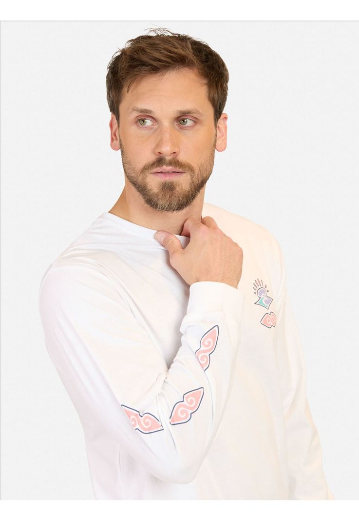 Polera ML LunarX Blanco Hombre Rip Curl-2