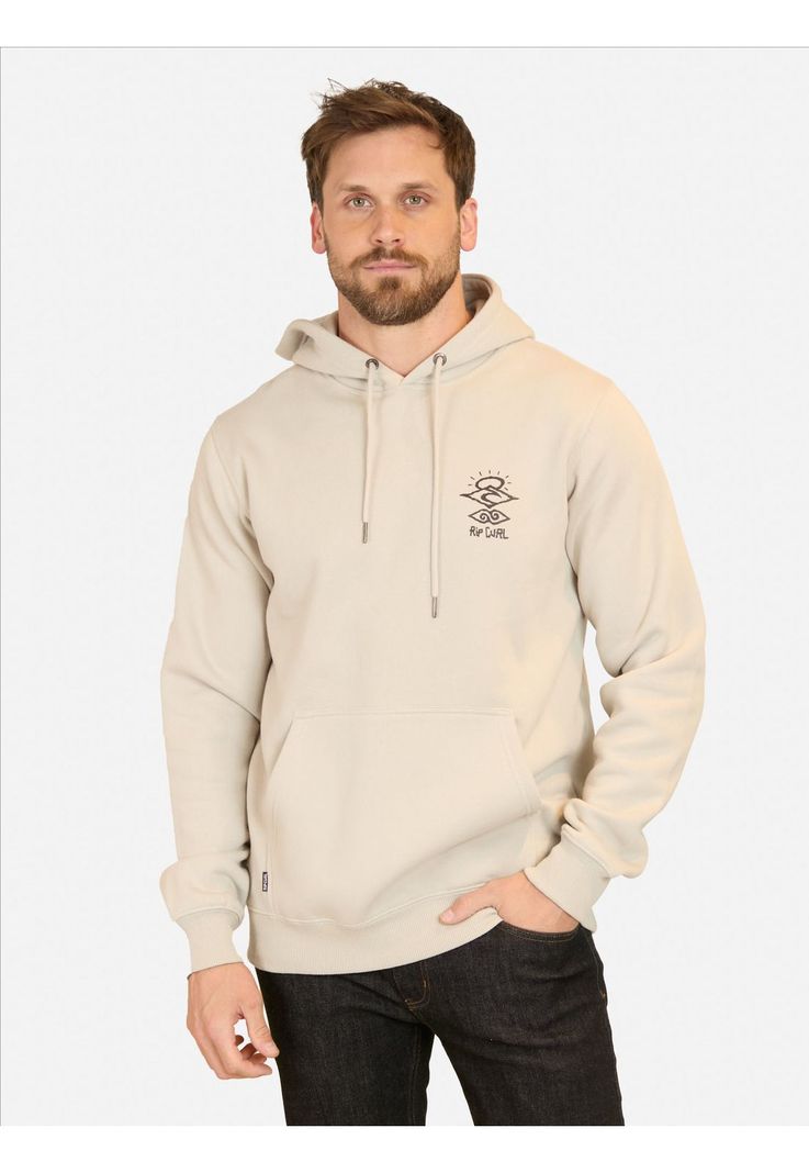 Poleron Canguro The Search Gris Hombre Rip Curl-0